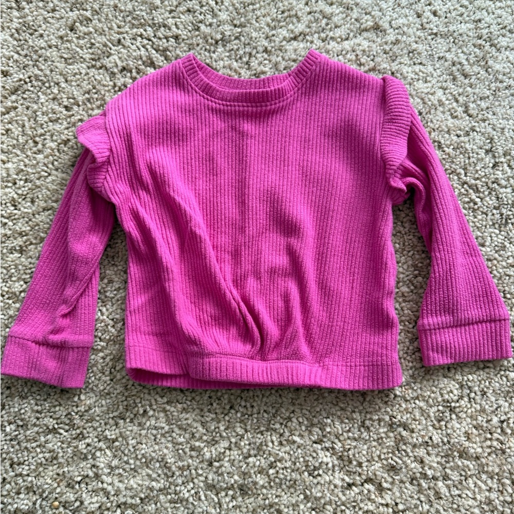 Cat & Jack Pink Ribbed Two-Piece Set - Picture 2 of 5